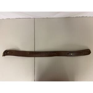 Western Express 45 Caliber Ammo Cartridge Gun Belt Choco Brown Leather Size 34